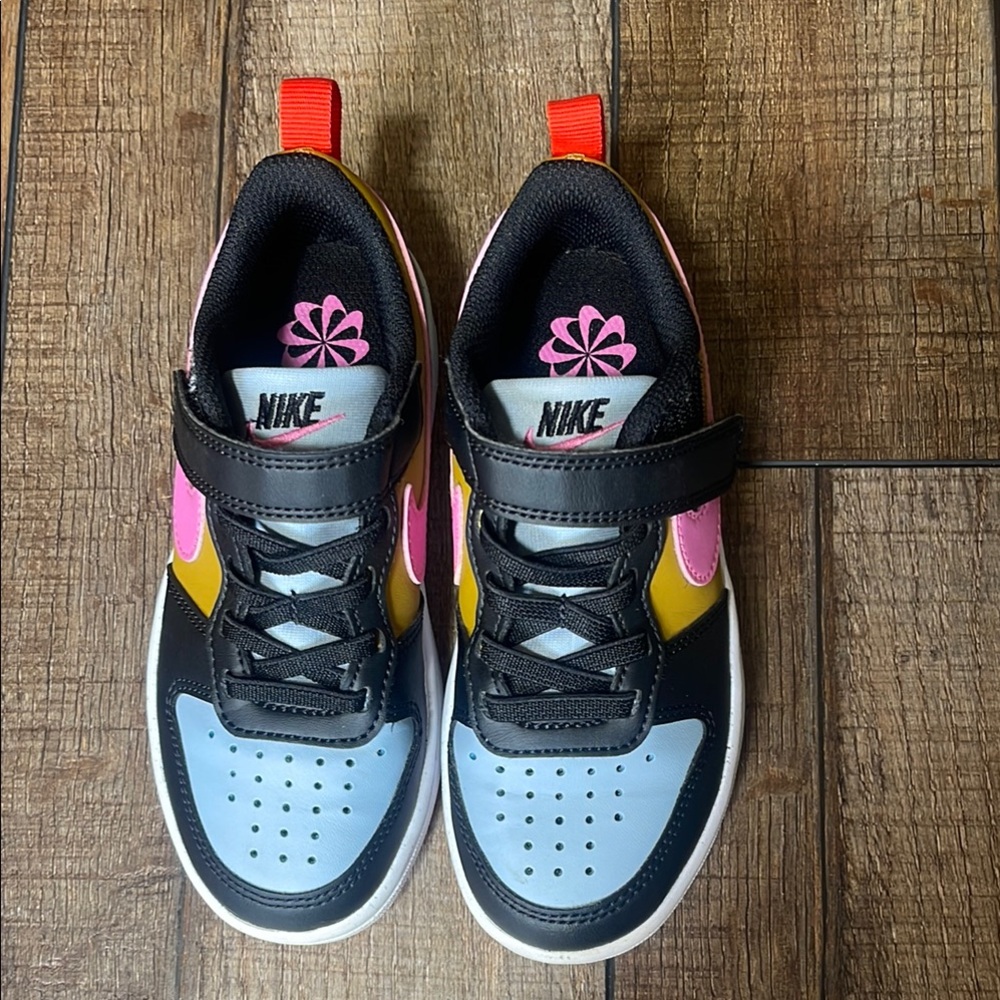 Nike Kids Sneakers Black, Light Blue, Pink & Yellow